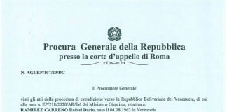 Fiscalía italiana expresa opinión favorable a la extradición a Venezuela de Rafael Ramírez, expresidente de PDVSA