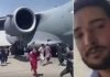 ¡Impactante! hombre se grabó a sí mismo aferrado a un avión que despegó del aeropuerto de Kabul (+ Vídeo)