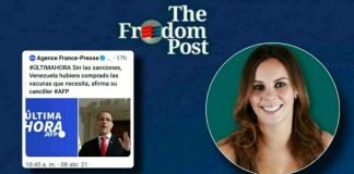 Dando cátedra de ortografía y redacción: Jefa Editora de The Freedom Post responde a la AFP