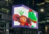 Instalan la primera publicidad LED en 3D en Moscú