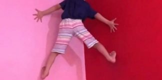 Niña impacta en las redes al escalar una pared sólo con sus manos (+ Vídeo)