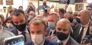 Lanzan un huevo a Macron en una feria de gastronomía en Lyon