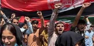 Talibanes reprimieron protestas que apoyan a la resistencia en Afganistán