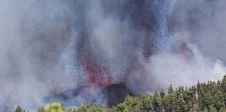 Nube de dióxido de azufre del volcán La Palma llega a Latinoamérica