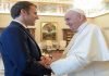 El tema «Venezuela» estuvo presente en reunión entre el Papa y Macron