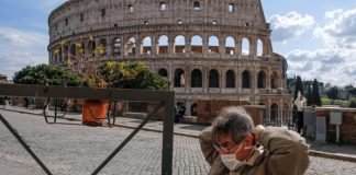 Roma obligará al uso de mascarillas al aire libre a partir del #23Dic