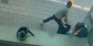 Una cámara grabó a un hombre que intentó estrangular a una mujer en la calle en Miami