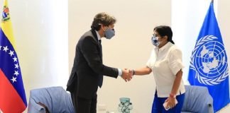 Vicepresidenta chavista se reunió con residente de la ONU en Venezuela