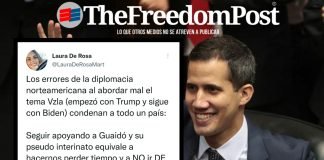 Laura De Rosa sobre el apoyo de EE.UU a la continuidad de la presidencia (E): «Seguir apoyando a Guaidó y a su pseudo interinato equivale a hacernos perder el tiempo»