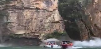 Dos muertos al precipitarse una gran roca en Brasil