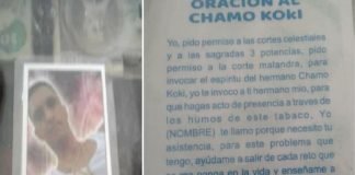 Se hace viral la estampita del «Chamo Koki»