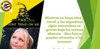 Ser libertario es permanecer en la defensa de la dignidad aunque quieran silenciarnos- Por Catherina Usar Hiebaum