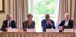 Jorge Rodríguez y Gerardo Blyde participaron en el Foro de Oslo en Noruega