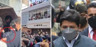 Abuchearon y lanzaron huevos al presidente de Perú Pedro Castillo