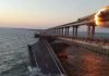Se registró un incendio en el puente que une Crimea con Rusia
