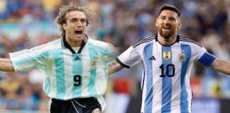 Messi supera a Batistuta como el máximo goleador argentino en los mundiales