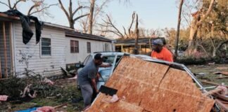 Tormentas y tornados azotan el sureste de Estados Unidos