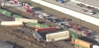 Otro tren que transportaba mercancía peligrosa descarrila en Houston