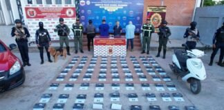 Capturadas 4 personas por tráfico de casi 97 kilos de cocaína