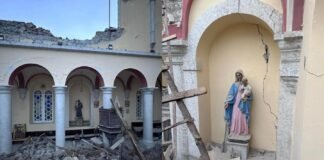 Imágen de la Vírgen María queda intacta tras desplomarse catedral en Turquía