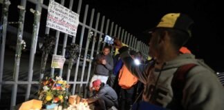 Venezolanos protestaron por víctimas del incendio en centro migratorio