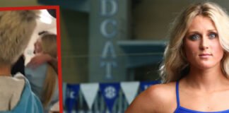 Nadadora Riley Gaines fue agredida por activistas Trans mientras daba discurso sobre protección del deporte femenino