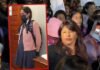Detienen a hombre vestido de alumna en un baño en Perú