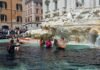 Roma: Activistas tiñeron de negro la Fontana di Trevi en Roma (+ vídeo)