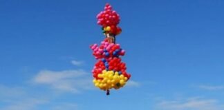 El terrible final del sacerdote que volaba enganchado a 1.000 globos