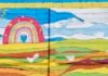 Niños con autismo pintan mural en Anzoátegui y el alcalde lo mandó a quitar porque parece «pintado con las patas»