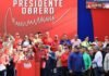 Protesta en la marcha chavista: rechazaron la decisión de Maduro de no aumentar el salario