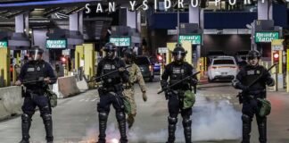 Agentes realizan simulacro de seguridad en frontera México-EEUU (+ vídeo)