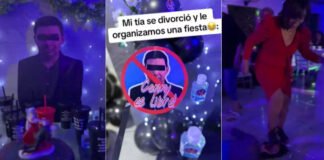 Mujer celebró su divorcio con una gran fiesta