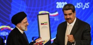 Irán y Venezuela refuerzan cooperación en Caracas ante “enemigos comunes