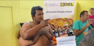 Con barriga de 193 centímetros gana concurso «El papá panzó»