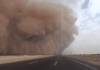 Una impresionante tormenta de arena azotó Egipto