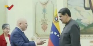 Maduro recibió en el Palacio de Miraflores al fiscal de la CPI, Karim Khan