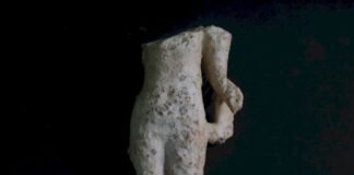 Descubren escultura de una ninfa acuática del siglo II d.C. en España