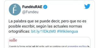 Esta es la palabra del español que se puede pronunciar, pero no escribir