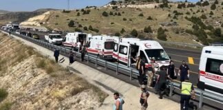 Siete muertos al caer un autobús de un viaducto en Turquía