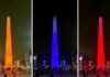 Iluminaron con el tricolor el Obelisco de Buenos Aires por la independencia de Venezuela