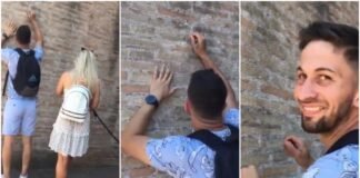 Joven que rayó el Coliseo:»No sabía que era tan antiguo»