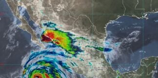 Huracán Hilary crece a categoría 4 mientras avanza a la península de Baja California