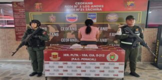 Detienen a mujer con dos kilos cocaína en el Táchira