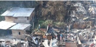 Colombia: Incendio deja más 250 damnificados y 60 viviendas destruidas