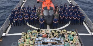 La Guardia Costera de EEUU decomisó cocaína valorada en $160 millones