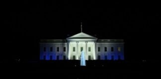 La Casa Blanca se ilumina con los colores de la bandera de Israel