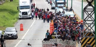 La caravana más numerosa del año parte desde el sur de México
