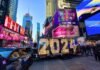 En Times Square ya se ven los números para darle la bienvenida al 2024