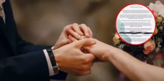 Novios piden a sus invitados pagar la comida en su boda y causaron polémica